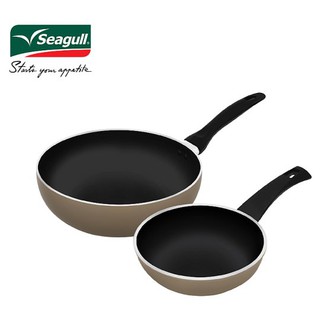 ซีกัล อีซี่ คุกกิ้ง ชุดกระทะนอนสติ๊ก 2 ชิ้น 1 ชุด Seagull Easy Cooking 2pcs Non-Stick Fry Pan Set 1 Set