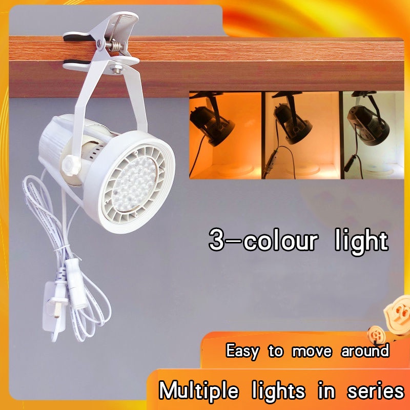 [Jewelry Lamp] โคมไฟสปอตไลท์ led แบบคลิปหนีบ สว่างมาก ขยับได้ สําหรับนิทรรศการ