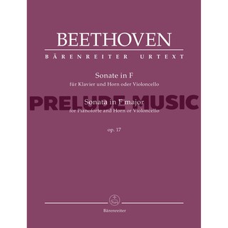 (Piano and Horn) Beethoven, Ludwig van Sonata for Pianoforte and Horn or Violoncello in F major op. 17 (BA10939)