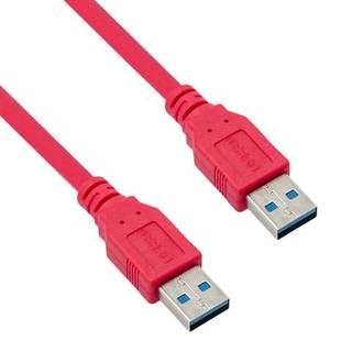 สายUSB 2 หัว คละสี ตัวผู้สำหรับเชื่อมต่อพอร์ตยูเอสบี 3.0 สองหัว ตัวผู้ 2 ด้าน