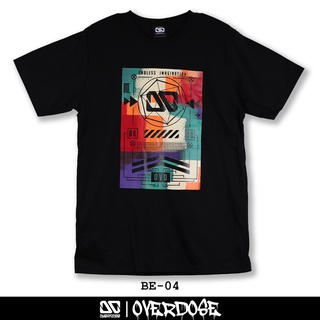 Overdose T-shirt เสื้อยืดคอกลม สีดำ รหัส BE-04(โอเวอโดส)