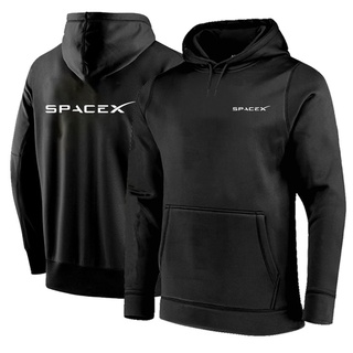 เสื้อกันหนาวผ้าฝ้ายพิมพ์ลายโลโก้ Spacex X Logo 2021 สําหรับผู้ชาย