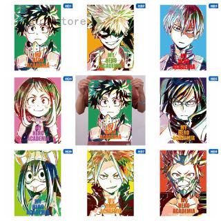 โปสเตอร์ลายการ์ตูน My Hero Academia ญี่ปุ่นสำหรับตกแต่งบ้าน