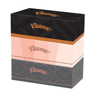 กระดาษชำระ ทิชชู่เปียก กระดาษเช็ดหน้า KLEENEX BE U แพ็ค 3 อุปกรณ์ทำความสะอาด ของใช้ภายในบ้าน FACIAL TISSUE KLEENEX BE U