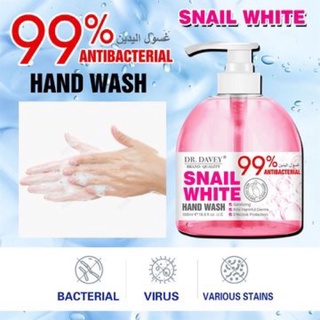 DR.DAVEY Snail White hand wash 500ml. สบู่ล้างมือหอยทาก