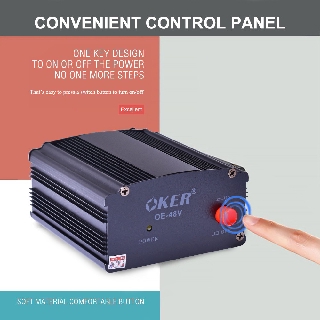 Oker OE-48V PHANTOM POWER SUPPLY ตัวเลี้ยงไฟ ไมโครโฟน แบบ คอนเดนเซอร์