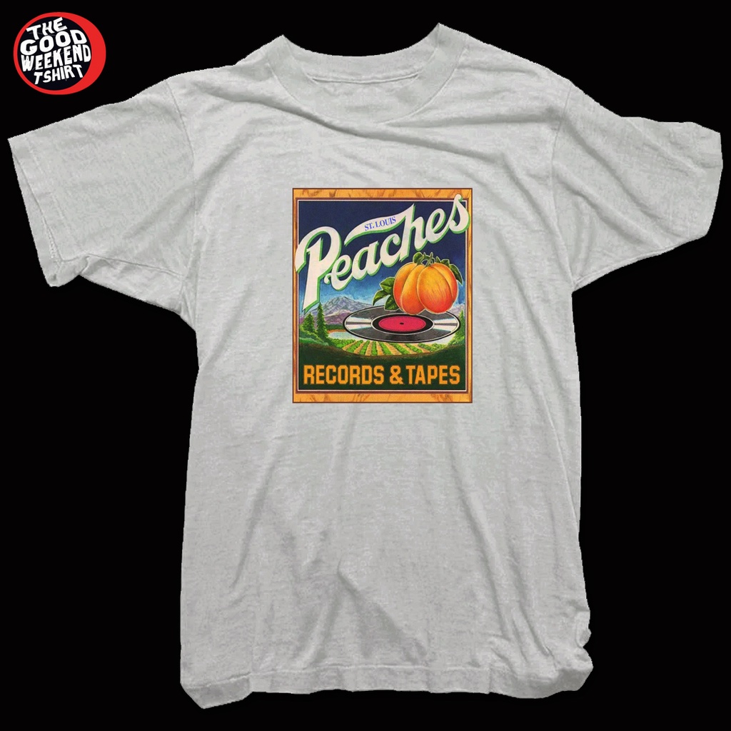 PEACHES RECORD & TAPES TSHIRT / WORN BY JOAN JETT /DTG PRINTING /GILDAN TEES