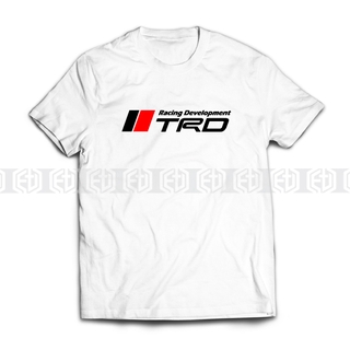 เสื้อยืดลําลอง ผ้าฝ้าย แขนสั้น พิมพ์ลายโลโก้ TRD Racing Development แฟชั่น สําหรับ Toyota Car Motorsport Baju Pakaian [4 สี]