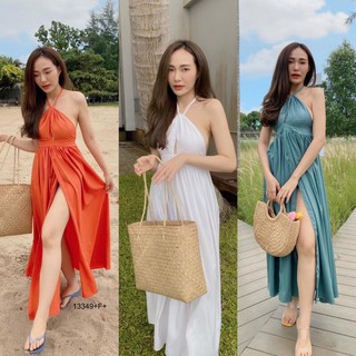 Maxi dress เดรสยาว เดรสคล้องคอ พร้อมส่ง 🔥🔥 เดรสไปทะเล เดรสออกงาน เดรสงานแต่ง เดรสสีส้ม เดรสสีน้ำตาล เดรสแหวกขา