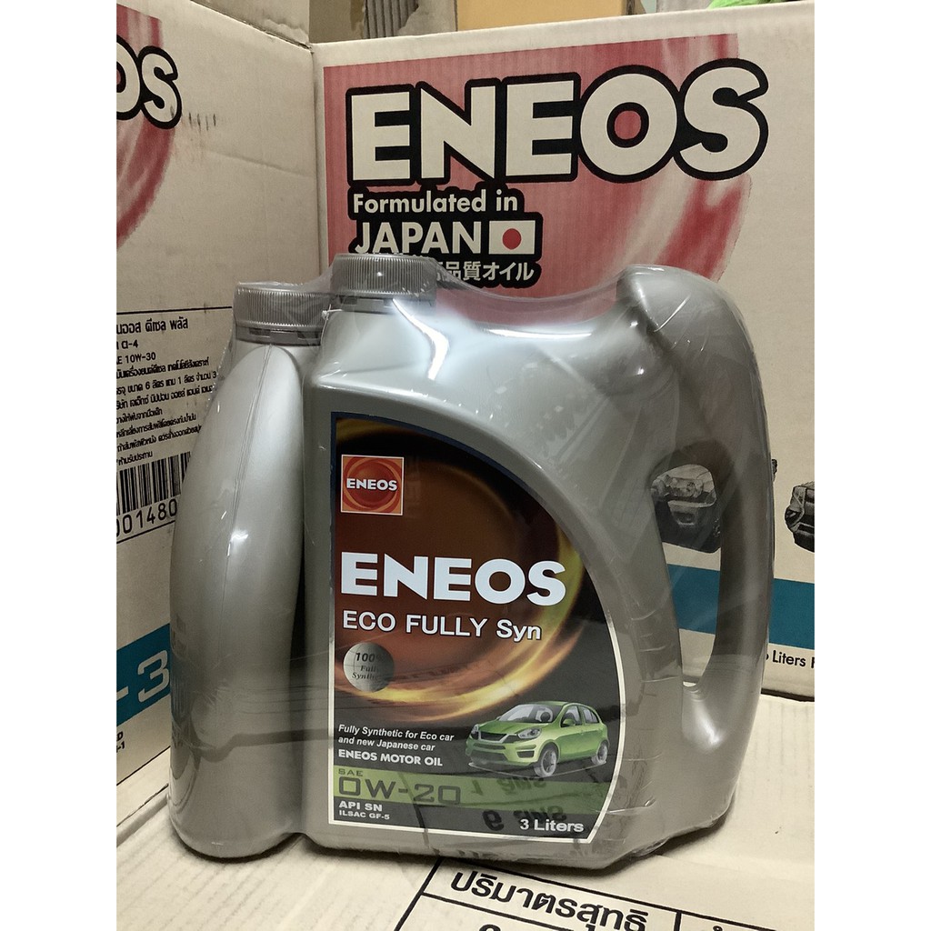 น้ำมันเครื่อง ENEOS ECO FULLY Syn 0W-20 - เอเนออส อีโค่ ฟูลลี่ซิน 0W-20 3+1L