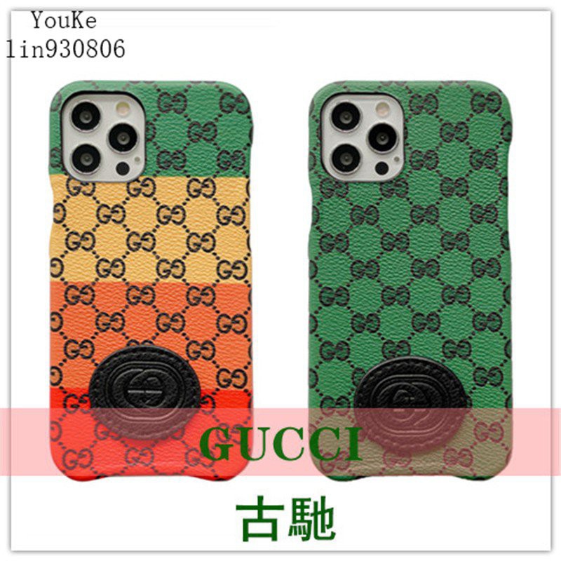 d8qc Case Desain Gucci Warna Hit Untuk Iphone 12 13ProMax 11 IX XS XR