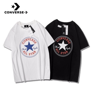 【Uniqloo】CONVERSE ผู้ชายและผู้หญิงแฟชั่นลำลองเสื้อยืดแขนสั้นTEE