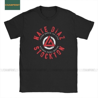 เสื้อยืดคอกลม ผ้าฝ้ายแท้ พิมพ์ลายมังงะ Nate Diaz Mma Nate Sport Stockton Brothers Fighter Boxing สไตล์คลาสสิก สําหรับผู้