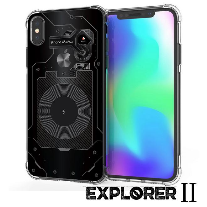 เคส สำหรับ iPhone XS Max [Explorer II Series] 3D Anti-Shock Protection TPU Case