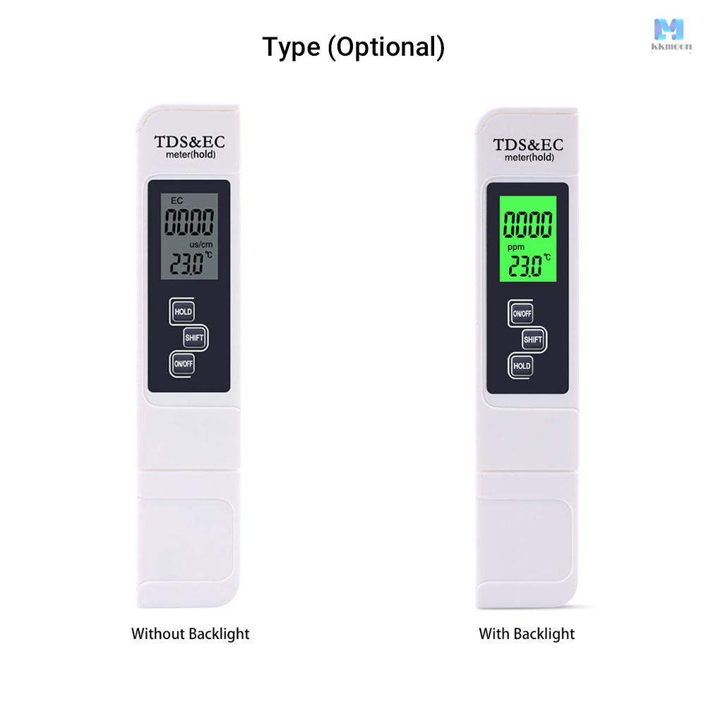 3-in-1 เครื่องตรวจจับคุณภาพน้ํา ปากกาทดสอบคุณภาพน้ํา TDS แบบพกพา EC Meter เครื่องมือวัดคุณภาพน้ําที่แม่นยํา