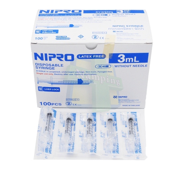 ไซริ้งค์Nipro ทุกขนาดแพค3-5ชิ้น - รูปที่ 2