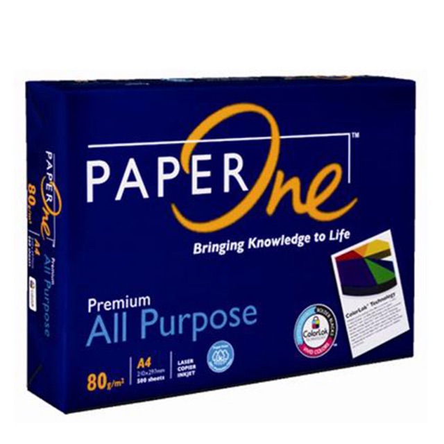 กระดาษพิมพ ์ - A4 PAPER - กระดาษกระดาษ ONE Dl 80GSM - 500 แผ ่ น