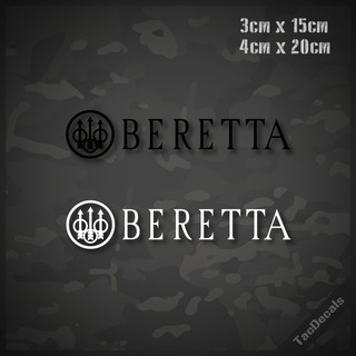 สติกเกอร์ปืน Beretta สติกเกอร์ติดรถยนต์ กล่องปืน