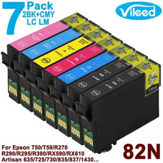 [สต็อกประเทศไทย]7 Pack 82N for EPSON 82 T0821N / T0821 2pcs+ T0822N / T0822 + T0823N / T0823 + T0824N / T0824 + T0825N /