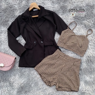 Bs2780 Set 3 ชิ้น กระโปรง