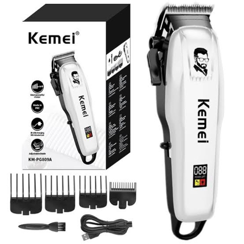 (สินค้าพร้อมส่ง)KEMEI KM-PG809A,PG232 แบตเตอเลี่ยนตัดผมรุ่นใหม่ล่าสุด