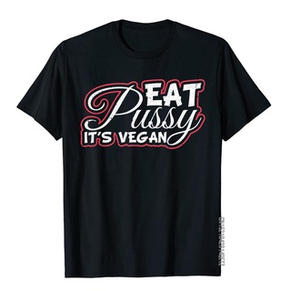 เสื้อยืด ผ้าฝ้าย พิมพ์ลายมังสวิรัติ LYZH Eat Pussy It Vegan คุณภาพสูง สไตล์วินเทจ เหมาะกับของขวัญ สําหรับผู้ชายS-5XL