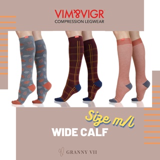 ถุงเท้า compression VIM&amp;VIGR USA ขนาดใหญ่ พร้อมส่ง