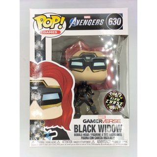 Funko Pop Marvel Avengers - Black Widow [ Chase / เรืองแสง ] #630 (กล่องมีตำหนินิดหน่อย)