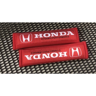 SALE!! HONDA คู่ละ 250 ปลอกหุ้มเบลท์งานปัก ปลอกหุ้มสายเข็มขัดนิรภัย ตกแต่งภายในรถ JDM Style