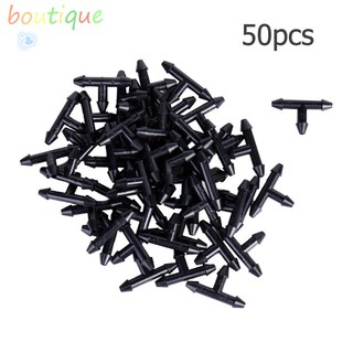 *bou*❁50pcs 3/5mm Garden Hose Equal Tee Micro Drip Irrigation Pipe ConnectorⒹ