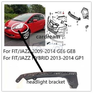 ตัวยึดไฟหน้ารถยนต์ สําหรับ HONDA Jazz Hybird GE6 GE8 GP1 2009 2010 2011 2012 2013 2014 รหัสอะไหล่:71190-TF0-000 71140-TF0-000