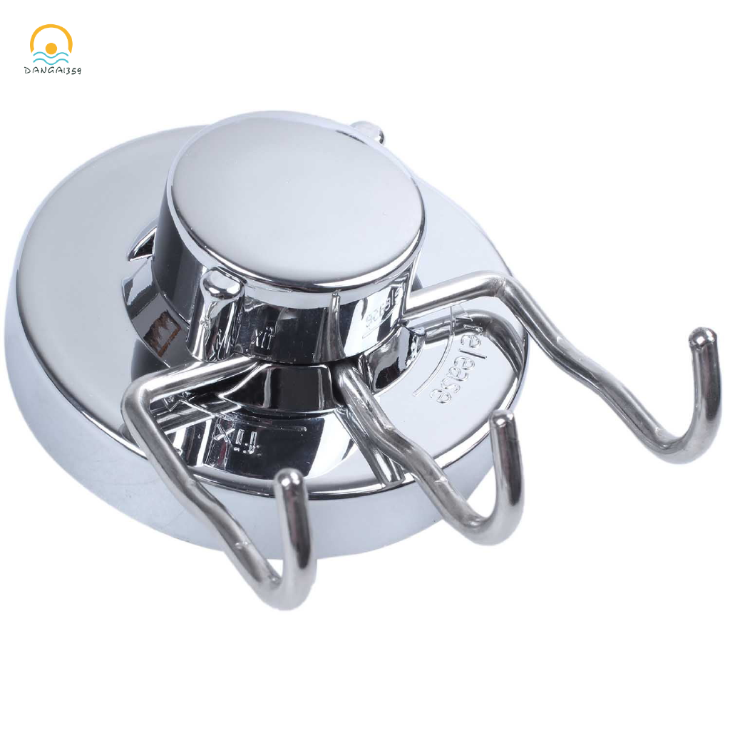 1x Vacuum Stainless Steel Suction Cup Hook,Triple Hooks Wall Hook,Bath ...