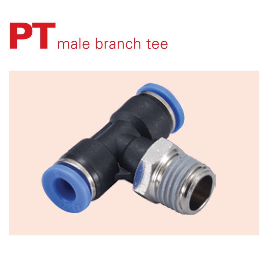 PT MAN BRANCH TEE (PT04-PT10) One Touch Fitting-METRIC SYSTEM