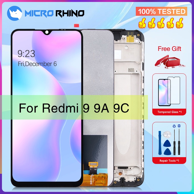LCDs For Xiaomi Redmi 9 9A 9C Touch Screen Digitizer Display For Redmi M2004J19AG M2004J19C Replacem