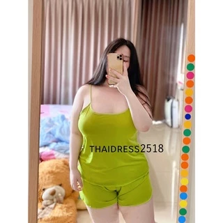 ชุดนอนผู้หญิง ชุดนอนไซส์ใหญ่ น้ำหนัก85kgใส่ได้ค่ะ รุ่นSDY