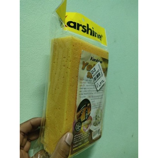 ฟองน้ำ แบรนด์	Karshine สีเหลือง #ราคาถูก