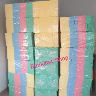 ฟองน้ำ ฉาบปูน หนา 1" ทำ face shield แพ็ค 12 ชิ้น / แพ็ค คละสี คุณภาพดี
