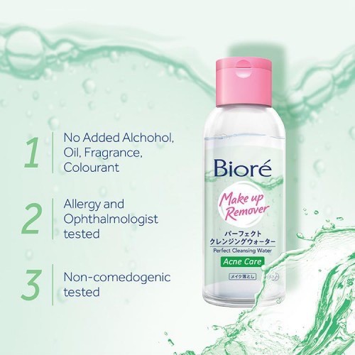 biore cleansing water acne care