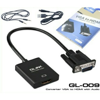 ตัวแปลงสัญญาณภาพ Glink VGA to HDMI Converter GL-009