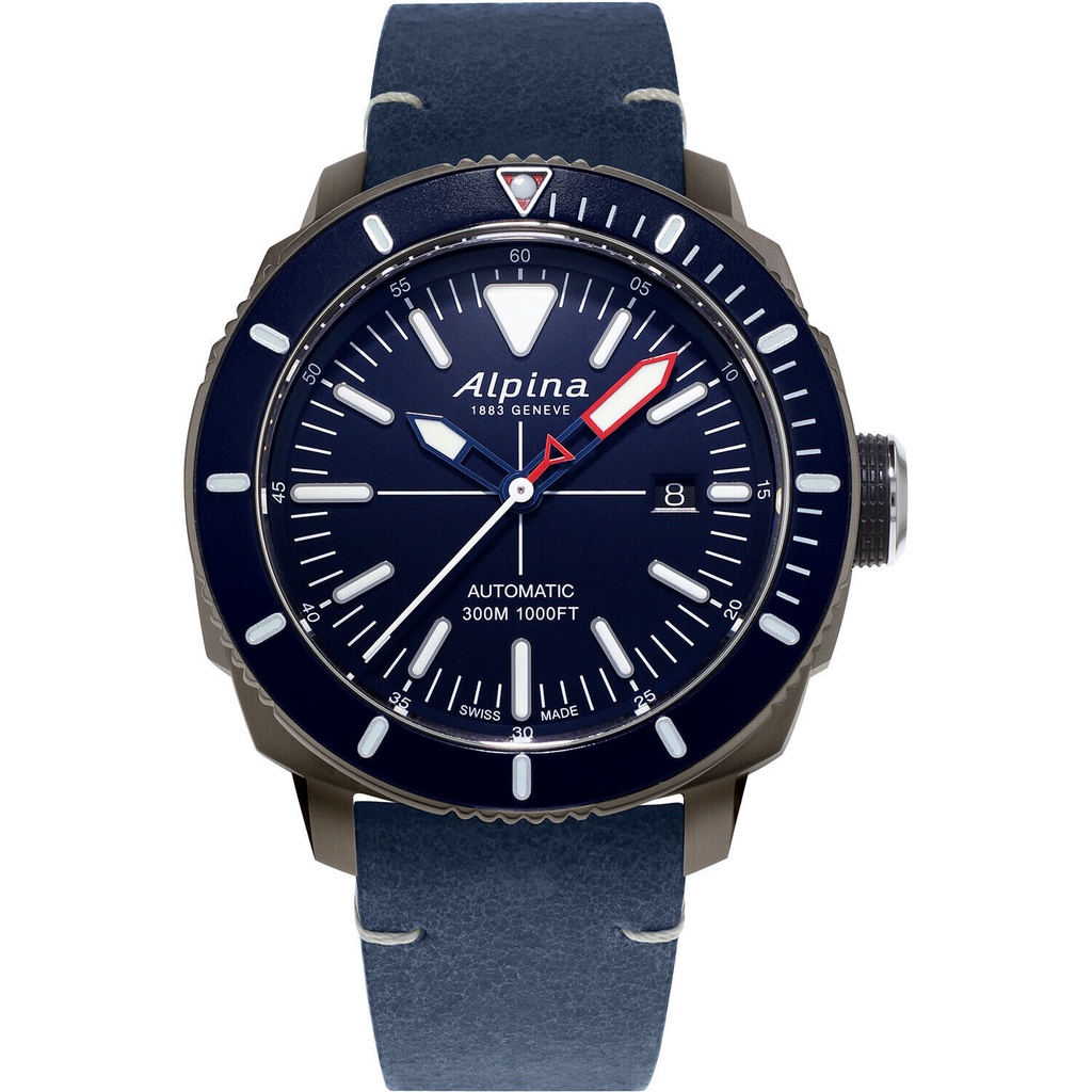 นาฬิกา Alpina Seastrong Automatic นาฬิกาผู้ชาย นาฬิกาดำน้ำ นาฬิกาสวิส ของแท้ 100% ของใหม่ อุปกรณ์ครบ