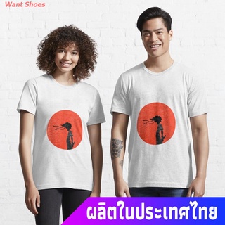 ผ้าฝ้าย 100%เสื้อยืดแขนสั้น New Afro Samurai Manga Anime Cartoon Tee T Shirt Essential T-Shirt Short sleeve T-shirtsS-3X