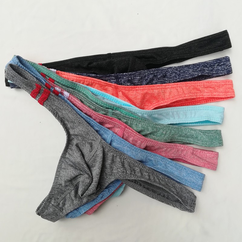 กางเกงในชาย Thongs และ G Strings ชุดชั้นในเซ็กซี่กางเกงหนังผู้ชาย G-string ชุดชั้นในบิกินี่