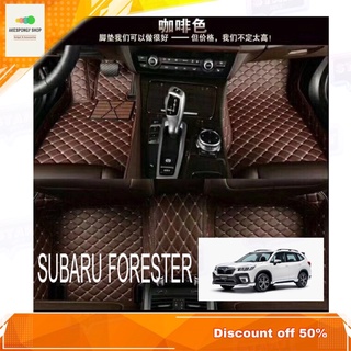 พรมปูพื้นเข้ารูป พรมปูพื้นรถยนต์ สำหรับรถรุ่น Subaru Forester 2019 6D Premium Fitted Leather Car Mats พรมรถยนต์