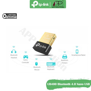 BLUETOOTH USB ADAPTER (ยูเอสบีบลูทูธ) TP-LINK (UB400) BLUETOOTH 4.0 NANO USB ADAPTER ประกันLifetime