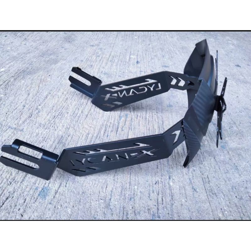 กันดีด Ninja 300/400 และ Z300/400 เหล็กหนามาก 4.5 มิล แถม โล่ห์ 2 อัน ยาวและสั้น