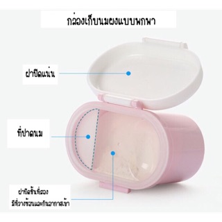 กระปุกนมผงแบบพกพา ขนาด 170g.            ราคา 99.-