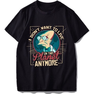 เสื้อยืดแขนสั้น พิมพ์ลาย Futuramas Hubert Farnsworth สําหรับผู้ชาย