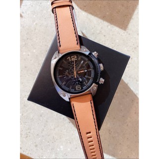 (สด-ผ่อน)🎗แท้100% Diesel Overflow Chronograph Quartz Black Dial Mens Watch