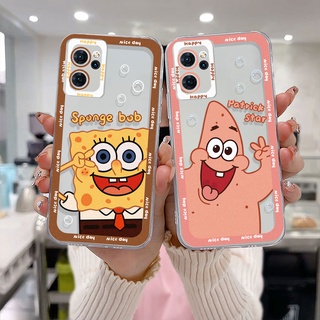 เคส OPPO A15 A54 A5S A3S A76 A96 A16 A95 A55 A7 A5 A9 A31 A53 A33 2020  A57 A57E A57S A77 Reno 4 5 5K 6 7 8 F21PRO  A1K A16E A16K A54S Reno 4 5F 4F 4 5 06 Lite A74 A15S A52 A11K   ลายการ์ตูนสพันจ์บ็อบน่ารัก เคสใส