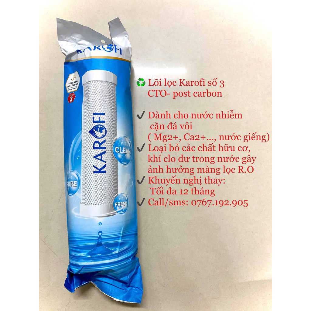 [ของแท้ 100%] ไส้กรอง คาโรฟี่ เบอร์ 3CTO Mesh-Core สําหรับ KAROFI Op1310,P95,U03,U05,SS038,U95 -(lim